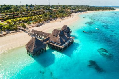 Picture of Aerial Photography of Yuni Resort Zanzibar - Serene Maritime Themes