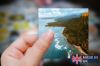 Picture of Hawaiian Island Sunset Aerial Photo Sticker