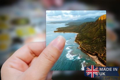 Picture of Hawaiian Island Sunset Aerial Photo Sticker