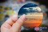 Picture of Taiwan Sunset Photo Sticker - Orange and Navyy