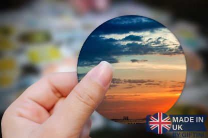 Picture of Taiwan Sunset Photo Sticker - Orange and Navyy