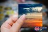 Picture of Taiwan Sunset Photo Sticker - Orange and Navyy