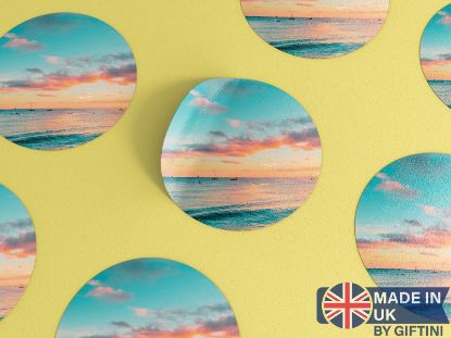 Picture of Vibrant Sunrise Beach Photo Sticker