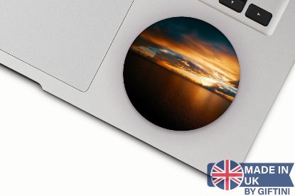 Picture of Sunset Seascape Sticker: Moody Tranquil Art, 8K Resolution