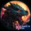 Picture of Mystical Dragon Sticker: Detailed Atmospheric Portrait Illustration