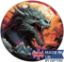 Picture of Apocalyptic Dragon Sticker - Bold, Hyper-Detailed Sticker